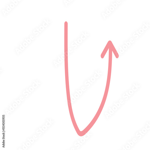 Abstract Arrow Illustrations in Pastel Tones