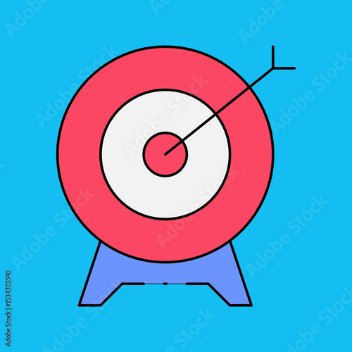 Target single icon vector illustration