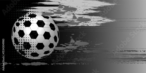 Soccer ball and gal net illustration combined pencil sketch and watercolor sketch.