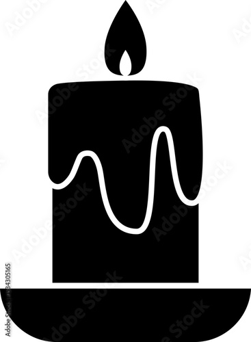 silhouette of a lit candle.
Simple shape holiday candle silhouette art design.
Burning candle flat stock vector Isolated.
Transparent background.SVG file.