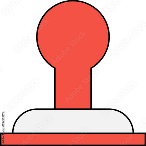 Stamp single icon vector illustration