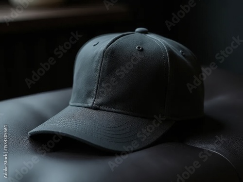 Dark Gray Baseball Cap Fashion Accessory Lifestyle
