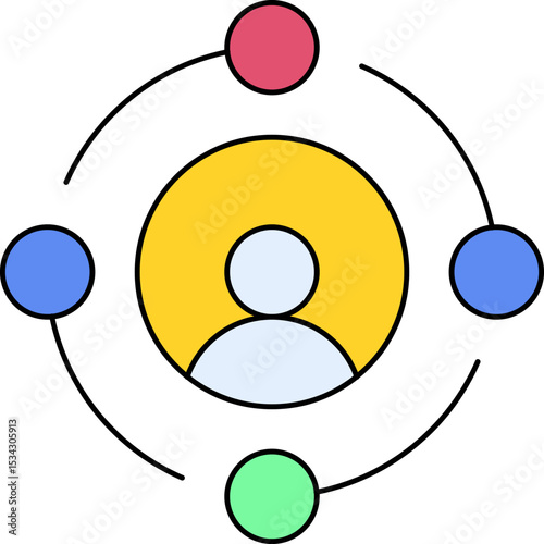 User profile single icon vector illustration