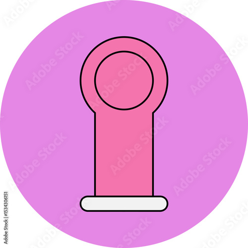 Dildos single icon vector illustration