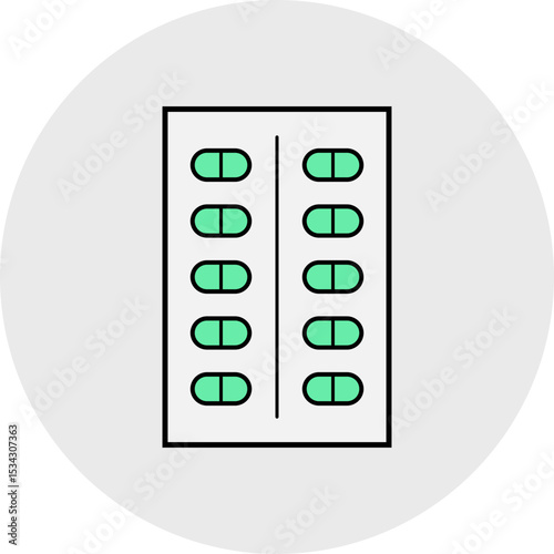 Medicine pills single icon vector illustration