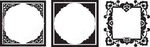 Eslimi Tazhib Iranian Art Design Text Box Text Input Area Floral Vector Old Vintage Art VECTOR