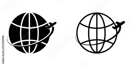 Travel insurance icon on white background