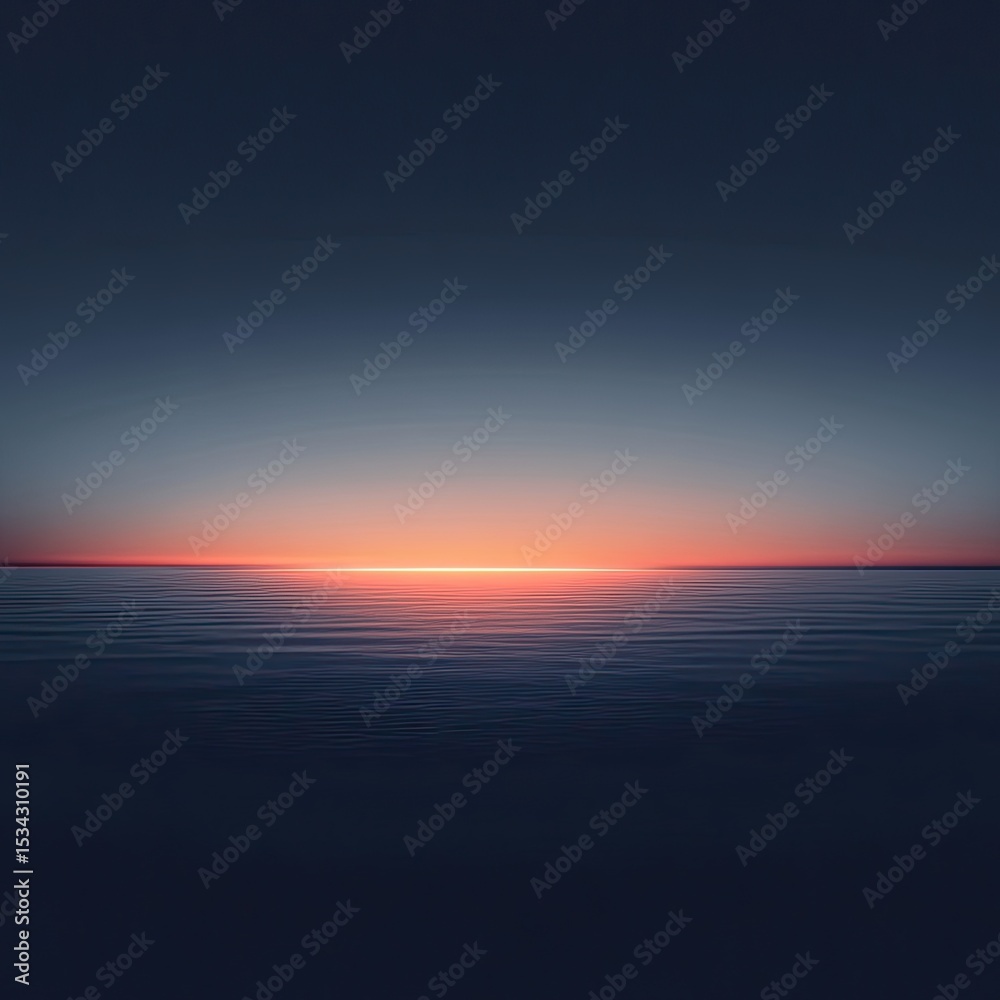 Obraz premium Vast ocean sunset