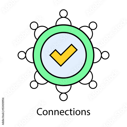 Connections single icon vector illustration