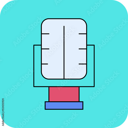 Microphone single icon vector illustration