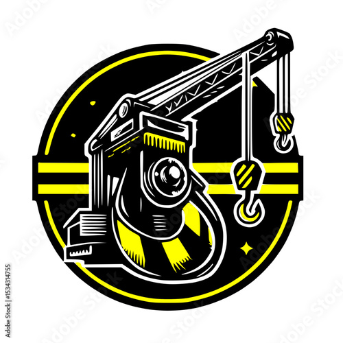 A mobile crane with its boom extended, indicating its ability to move and lift heavy loads