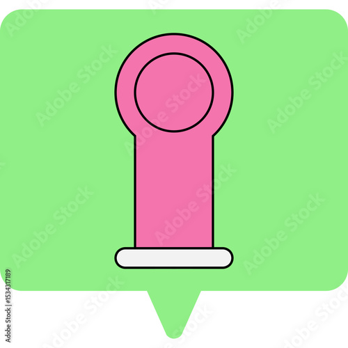 Dildos single icon vector illustration