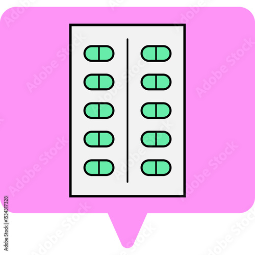 Medicine pills single icon vector illustration