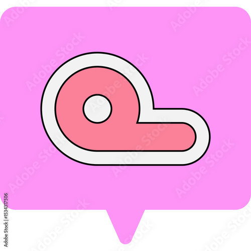 Mutton single icon vector illustration