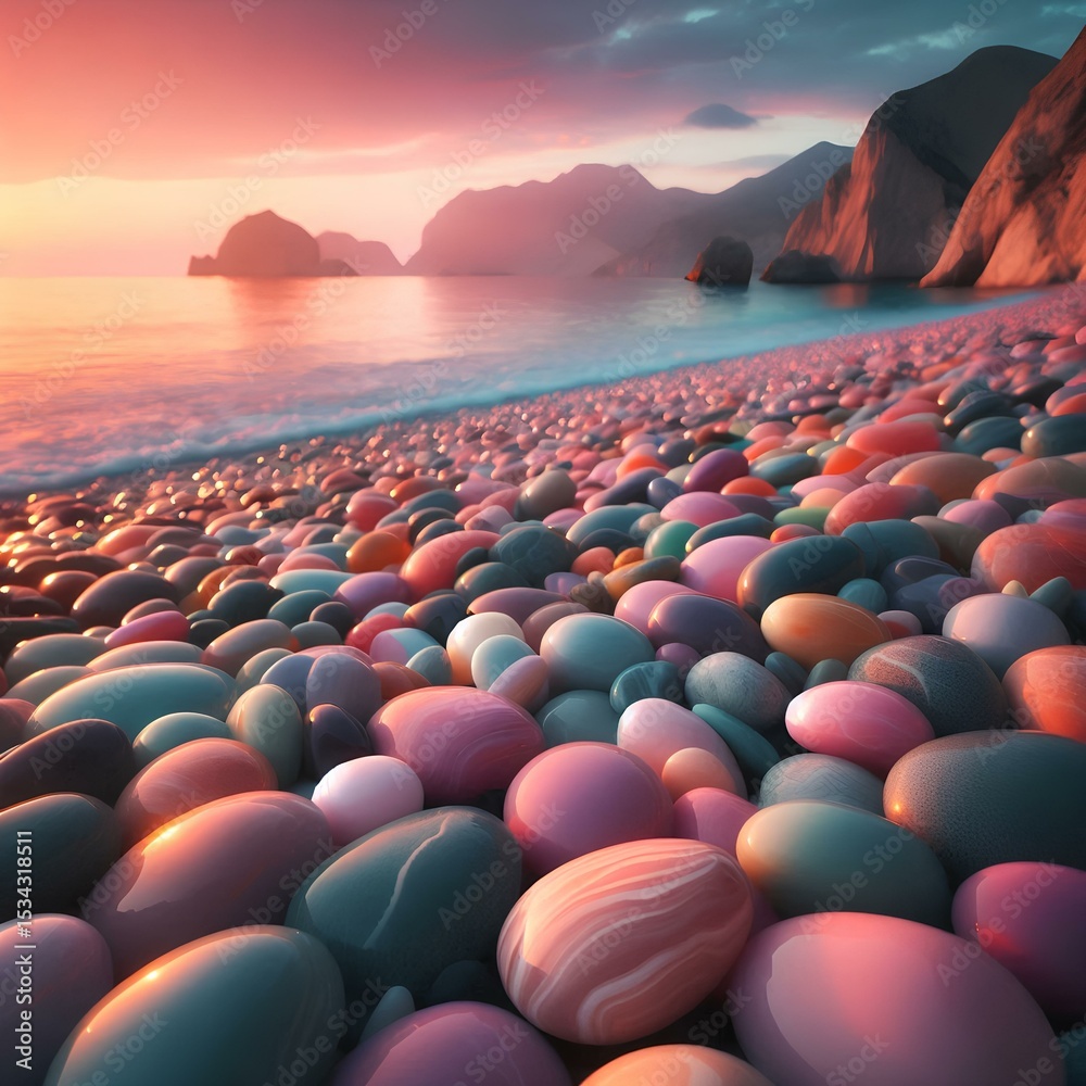 Obraz premium sunset on the beach