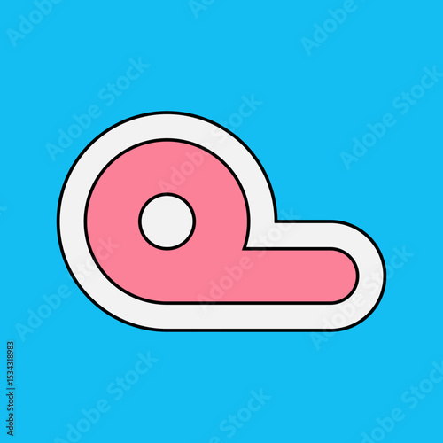 Mutton single icon vector illustration