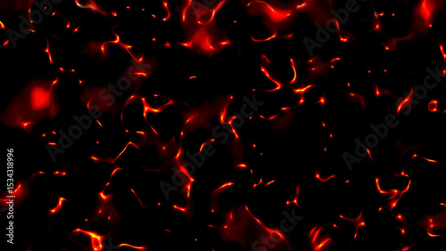 Dark red and black glowing fire burn texture background 4k