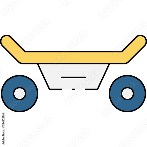 Skateboard single icon vector illustration