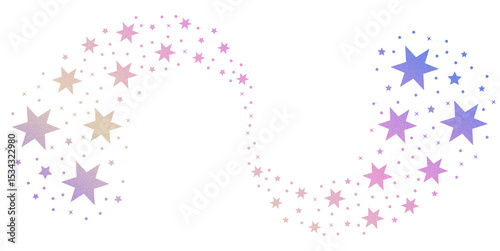 Holo gradient Christmas stars galaxy