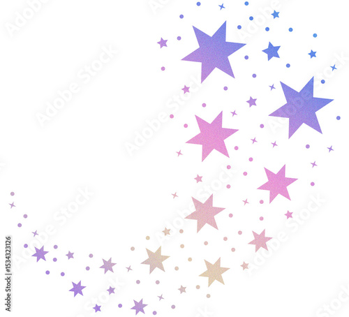 Holo gradient Christmas stars galaxy