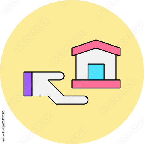 Realestate single icon vector illustration