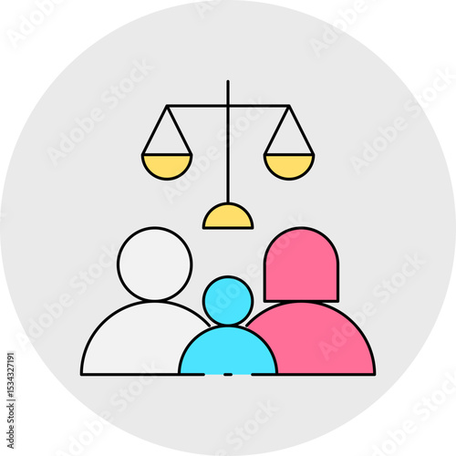 Law single icon vector illustration