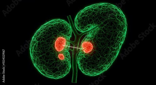 3D Model of Human Kidneys with Renal Cell Carcinoma Tumors Visualization