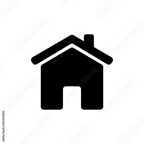 Web home icon sign on transparent white background Home flat icon set vector, House icon on a white background vector app design.