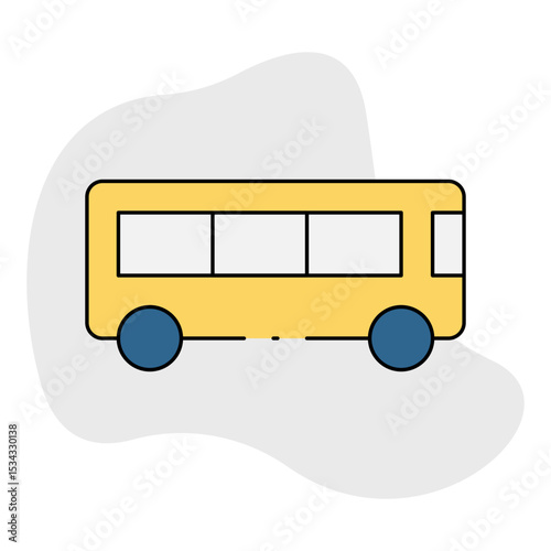 Buses single icon vector illustration