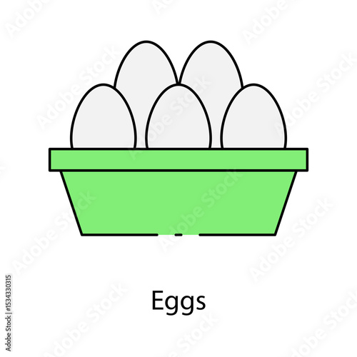 Eggs single icon vector illustration