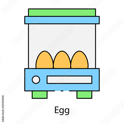 Egg single icon vector illustration