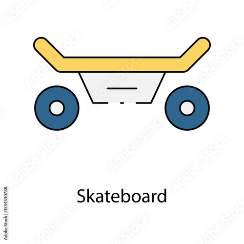 Skateboard single icon vector illustration