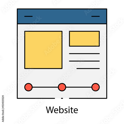 Website single icon vector illustration