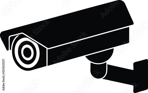  cctv camera silhouette vector