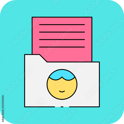 Folder single icon vector illustration