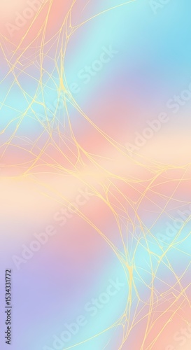 Ethereal Pastel Abstract: Gentle Curves on Soft Gradient
