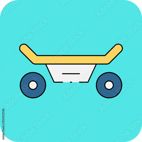 Skateboard single icon vector illustration