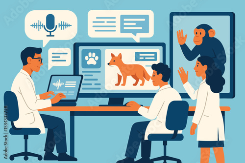 Scientists analyzing animal communication with AI and speech data