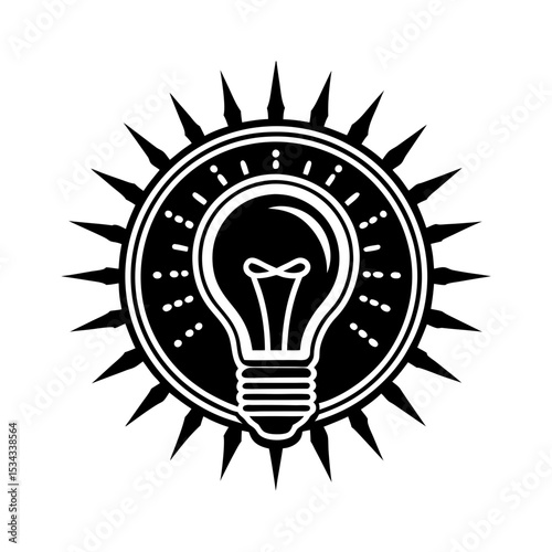 idea icon vector art silhouette