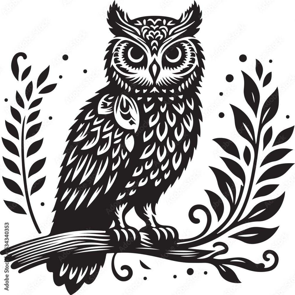 Fototapeta premium owl vector