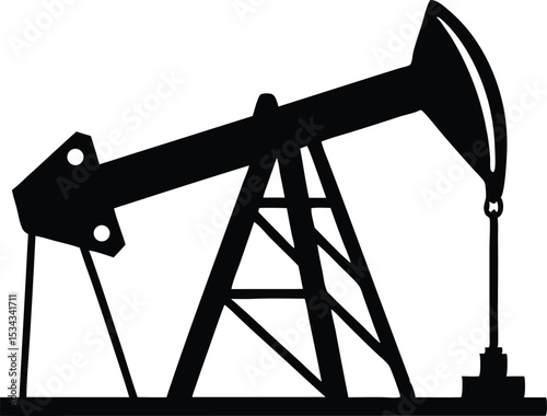 oil pump vector illustration