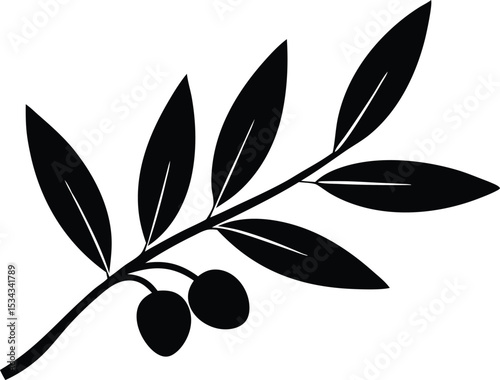 olive branch with leaves