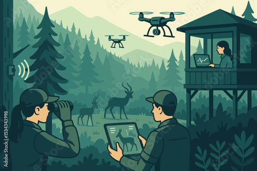 Scientists using drones and tablets to track wildlife in forest reserve