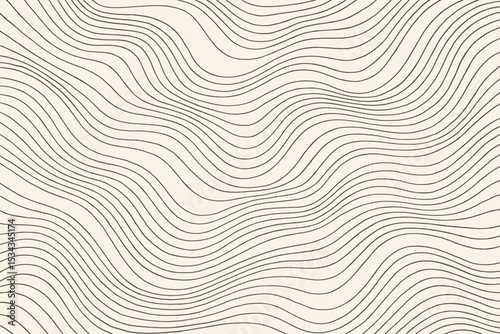 Simple wavy line pattern on a light neutral background.