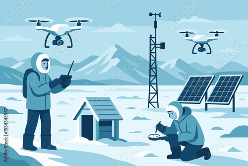 Scientists use drones and solar panels for Arctic field research