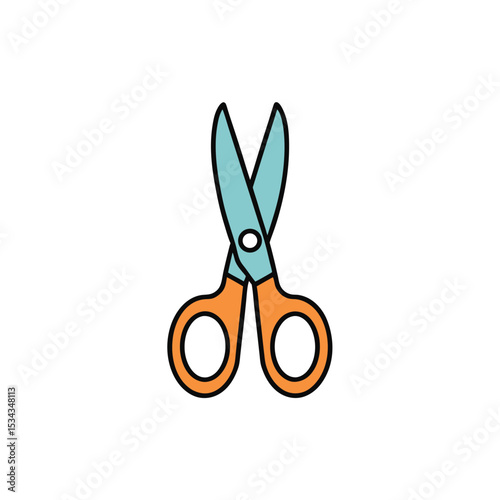 scissors on white background