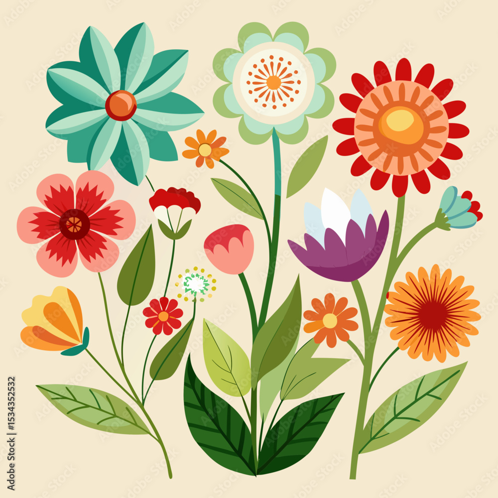 Flower vector svg editable Flower vector svg editable