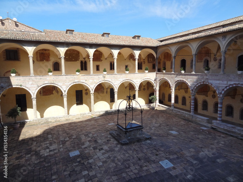 Italian Monastery Loggia Courtyard