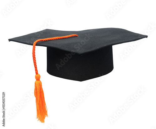 Graduation hat on transparent background png