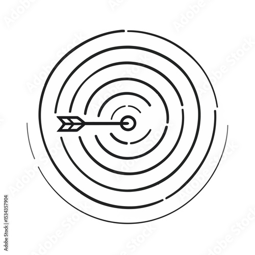 vector illustration of a target